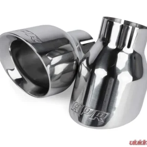 APR 4" Polished Double Walled Slashcut Exhaust Tips for Audi, Porsche, Volkswagen - Image 1