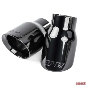 APR 3.5" Diamond Black Double Walled Slashcut Exhaust Tips for Audi, Porsche, Volkswagen - Image 1