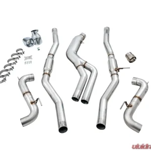 AWE Tuning Resonated Track Edition Exhaust | 3" Diameter | 5" Dual Chrome Silver Tips Toyota GR Supra 2023-2025 - Image 5
