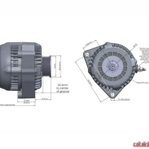 Holley ALTERNATOR, PREMIUM 150A, SMALL-POLISHED - Image 4