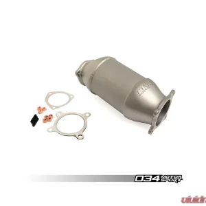 034 MotorSport Cast Stainless Steel Racing Catalyst Audi A4 A5 B9 17-20 - Image 1