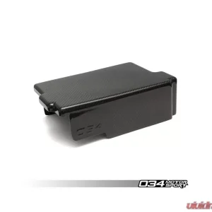 034 MotorSport Carbon Fiber Battery Cover Audi A3 S3 Volkswagen Golf GTI 15-20 - Image 1