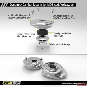 034 Motorsport Dynamic + Camber Mount Pair Volkswagen | Audi MQB and MQB EVO - Image 4