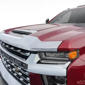 AVS Aeroskin Low Profile Hood Shield Chrome Chevrolet Silverado 2500 2020 - Image 3