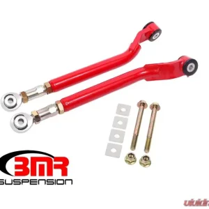 BMR Suspension Toe Rods Rear Delrin/Rod End Combo On-car Adjustable Red Dodge Challenger 2008-2019 - Image 1