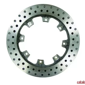 AFCO Cast Iron Brake Rotor Drilled Straight 32 Vane 1.25" Thick 11 3/4" Diameter 8 Bolt - Image 1