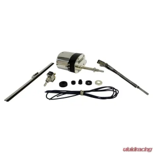 Crown Automotive Jeep Replacement 12 Volt 1-Speed Stainless Wiper Motor Kit Jeep Willys - Image 1