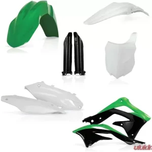 Acerbis Full Plastic Kit Green/White/Black Kawasaki KX450F 13-15 - Image 1
