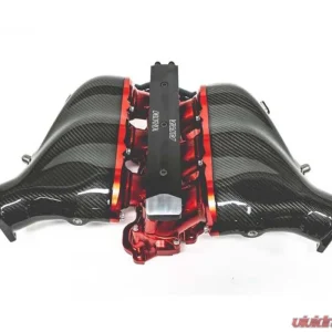 AMS Performance Carbon Fiber Intake Manifold w/Aux Fuel Rail (12 injectors) Nissan R35 GT-R 2009+ - Image 1