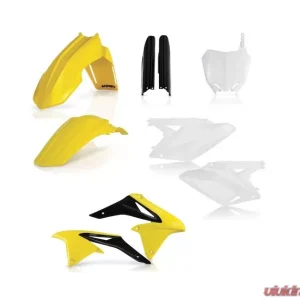 Acerbis Full Plastic Kit Yellow/White/Black Suzuki RMZ250 10-18 - Image 1