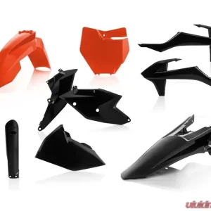 Acerbis Full Plastic Kit Orange/Black KTM SXF250 16-18 - Image 1