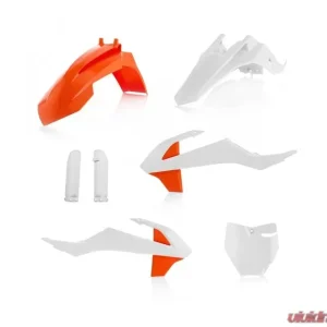Acerbis Full Plastic Kit Orange/White KTM SX65 19-20 - Image 1