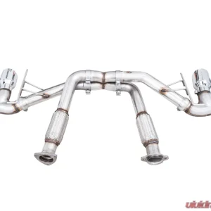 AWE Tuning Track Edition Exhaust | 3" Diameter | 4.5" Quad Chrome Silver Tips Chevrolet Corvette Stingray 2020-2025|Chevrolet Corvette E-Ray 2024-2025 - Image 5
