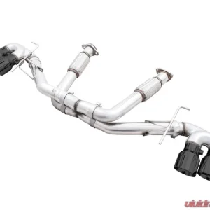 AWE Tuning Track Edition Exhaust | 3" Diameter | 4.5" Quad Diamond Black Tips Chevrolet Corvette Stingray 2020-2025|Chevrolet Corvette E-Ray 2024-2025 - Image 1