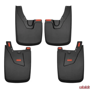 Husky Liners Custom-Molded Front & Rear Mud Guards for Ram 2500/3500 2010-2023, Black - Image 1