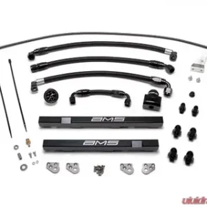 AMS Performance Alpha Fuel Rail Kit w/ Regulator Black Nissan GT-R R35 All Models 2009-2021 - Image 1