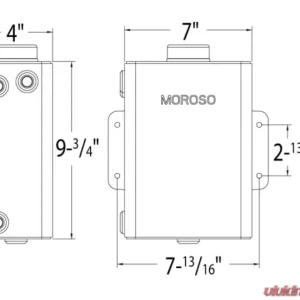 Moroso 4qt Integral Mounting Bracket Universal Coolant Expansion Tank - Image 2