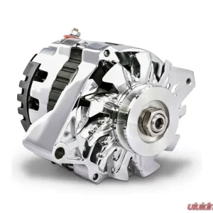 Pro Form 160 Amp 1-Wire CS130 Alternator Chrome Finish Chevy Small Block 305-350 | Big Block 402-454 Engines - Image 1