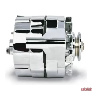 Pro Form Ford 100 Amp GM 10 SI 1-Wire Alternator Chrome Finish - Image 3