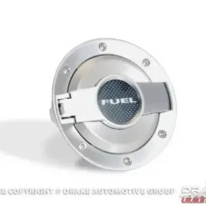 Drake Billet Aluminum Satin Fuel Door Assembly Dodge Challenger 2008-2020 - Image 1
