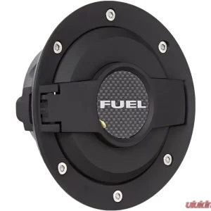 Drake Billet Aluminum Black Fuel Door Assembly Dodge Challenger 2008-2020 - Image 1