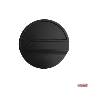 Drake Black Aluminum Fuel Door Ford Mustang 2015+ - Image 1