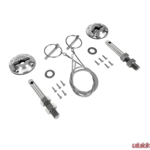 Drake Billet Modern Hood Pin Kit Ford Mustang 2015-2022 - Image 1