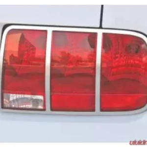 Drake Polished Chrome Pair Tail Light Bezel Ford Mustang 2005-2009 - Image 2