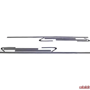 Porsche Taycan Chrome Delete Kit - Gloss Black Vinyl from VR Aero - Image 2