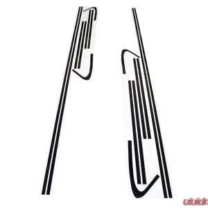Porsche Taycan Chrome Delete Kit - Gloss Black Vinyl from VR Aero - Image 3