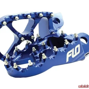 Flo Motorsports Blue Pro Series Foot Pegs Honda | Kawasaki 2002-2019 - Image 1