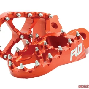 Flo Motorsports Orange Pro Series Foot Pegs Husqvarna | KTM 2016-2019 - Image 1