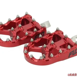 Flo Motorsports Red BMX Style Foot Pegs Harley-Davidson 1972-2019 - Image 1