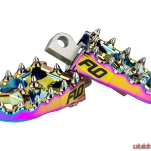 Flo Motorsports Jet Fuel 2" x 3.125" Moto Style Footpeg Set Harley-Davidson 1972-2019 - Image 1