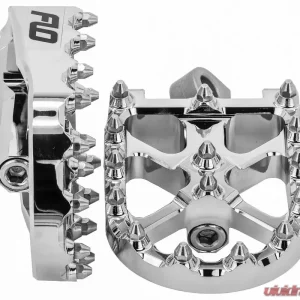 Flo Motorsports Chrome BMX Style Footpegs Chrome Harley-Davidson 1972-2019 - Image 1