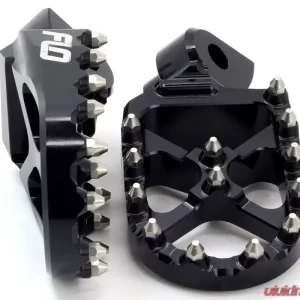 Flo Motorsports Black Pro Series Foot Pegs Cobra 1994-2019 - Image 1