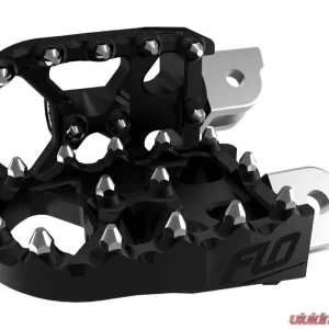Flo Motorsports Black Moto Style Footpeg Set Harley-Davidson M8 Softail 2018-2020 - Image 1