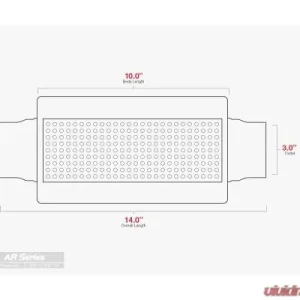Aero Exhaust Resonator AR Series 3.0 Inch Inside Diameter Neck - Image 3