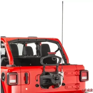 Quadratec Extreme Duty Stainless CB Radio Antenna Rear Tailgate Mount Jeep Wrangler 2018-2021 - Image 1