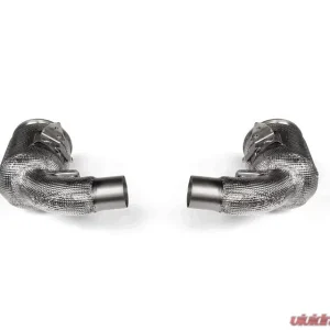 Akrapovic Link Pipe Set with Cats Porsche 992 Turbo | Turbo S 2020 - Image 1