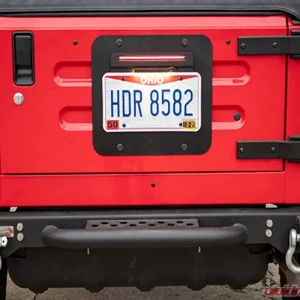 Kentrol Back Side License Plate Mount with LED for Jeep TJ Wrangler Rubicon Unlimited 1997-2006 - Image 3