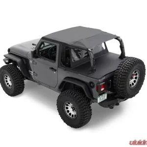 Bestop Header Extended Safari Cable Style Bikini Top Jeep Wrangler 2018-2020 - Image 1