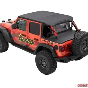 Bestop Header Extended Safari Cable Style Bikini Top Jeep Wrangler 2018-2020 - Image 1