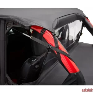 Bestop Header Extended Safari Cable Style Bikini Top Jeep Wrangler 2018-2020 - Image 2