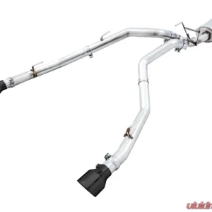 AWE Tuning 0FG Dual Rear Exit Cat Back | 3" Diameter | 5" Dual Diamond Black Tips Ram 1500 2011-2018 - Image 1