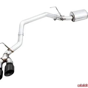 AWE Tuning 0FG Single Side Exit Cat Back Exhaust | 3" Diameter | 4.5" Dual Diamond Black Tips Ram 1500 2011-2018 - Image 1