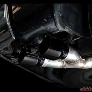 AWE Tuning 0FG Single Side Exit Cat Back Exhaust | 3" Diameter | 4.5" Dual Diamond Black Tips Ram 1500 2011-2018 - Image 2