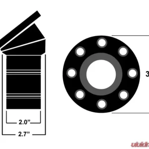 Ridetech Black Anodized Locking Gas Cap Chevrolet Camaro 1967-1968 - Image 2