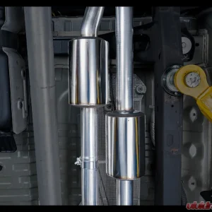 AWE Tuning 0FG Cat Back Split Rear Exit Exhaust | 3" Diameter | 4" Quad Chrome Silver Tips Chevrolet Silverado 1500 2019-2024|GMC Sierra 1500 2019-2025 - Image 2