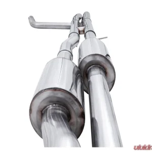 AWE Tuning 0FG Cat Back Split Rear Exit Exhaust | 3" Diameter | 4" Quad Diamond Black Tips Chevrolet Silverado 1500 2019-2025|GMC Sierra 1500 2019-2025 - Image 5